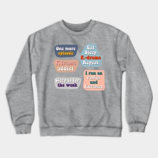 Kdrama Sticker Pack Crewneck Sweatshirt